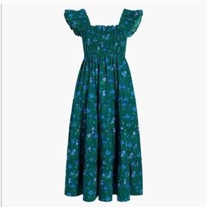 Hill House Ellie Nap Dress- Emerald Space Floral